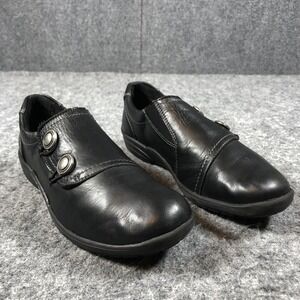 Remonte Soft Shoes Womens Size 7-7.5 Black Leather Slip On Comfort‎ Loafers